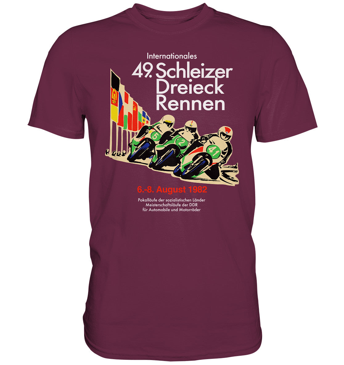 DDR Ostalgie Shirt Unisex • SCHLEIZER DREIECK-RENNEN DDR 1982