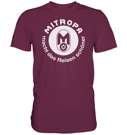 DDR Ostalgie Shirt Unisex • MITROPA MACHT DAS REISEN SCHÖNER - dunkel
