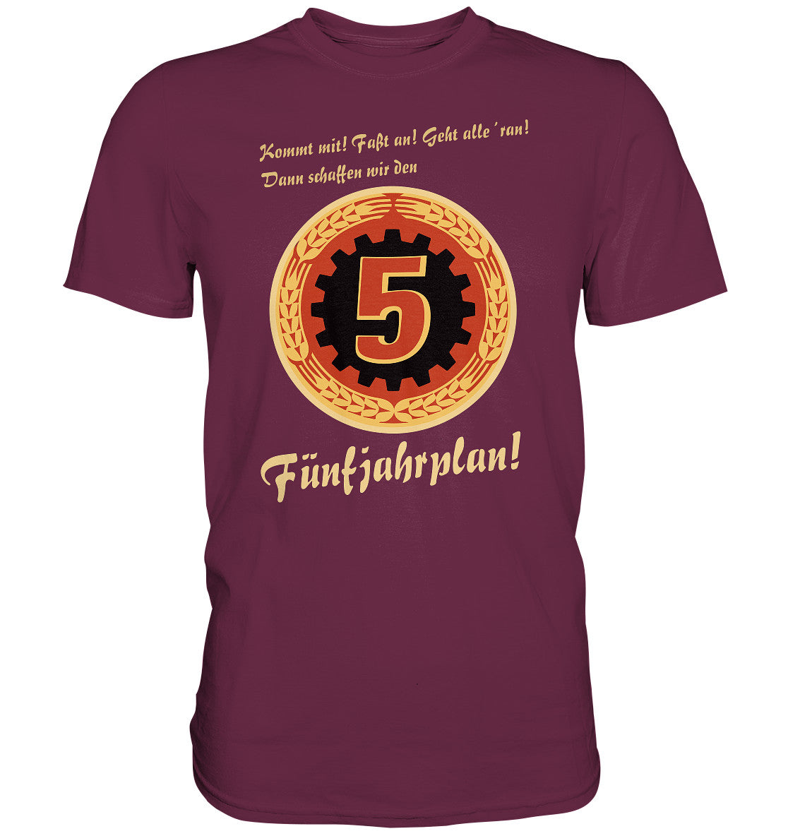 DDR Ostalgie Shirt Unisex • FÜNFJAHRPLAN