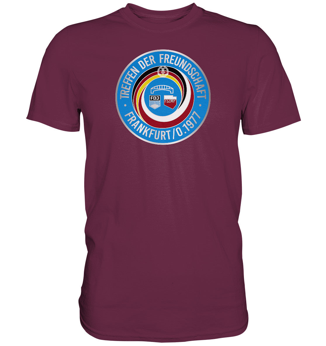 DDR Ostalgie Shirt Unisex • TREFFEN DER FREUNDSCHAFT -  JUGEND DER DDR & VR POLEN 1977
