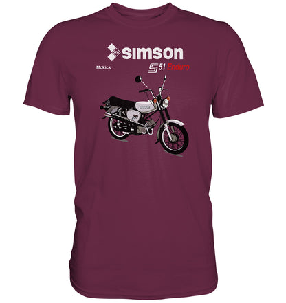 DDR Ostalgie Shirt Unisex • SIMSON ENDURO - ORIGINAL PROSPEKT