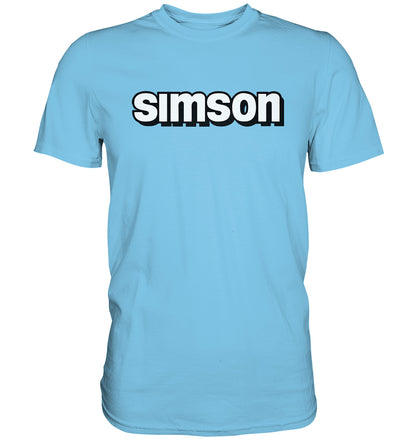 DDR Ostalgie Shirt Unisex • SIMSON - SCHRIFTZUG