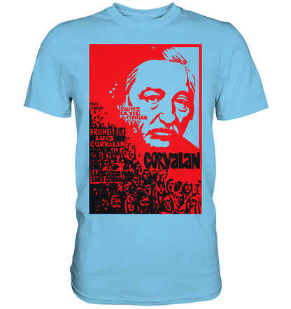 DDR Ostalgie Shirt Unisex • FREIHEIT FÜR LUIS CORVALAN (DDR ORIGINAL-PLAKAT)
