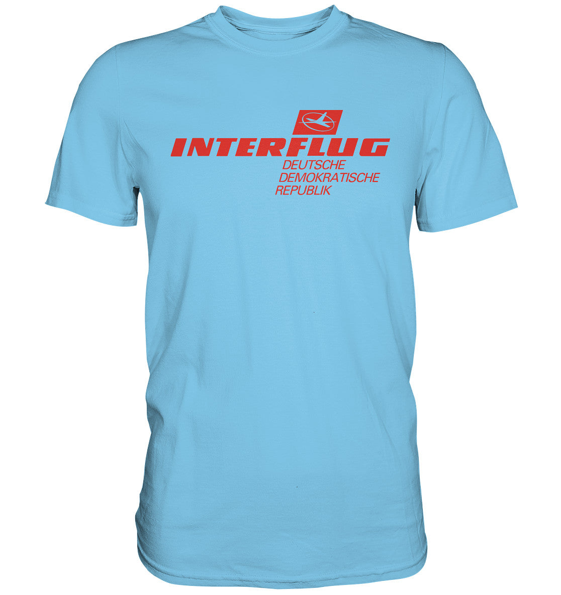 DDR Ostalgie Shirt Unisex • INTERFLUG - hell
