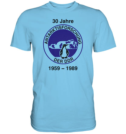 PREMIUM SHIRT UNISEX • 30 JAHRE ANTARKTISFORSCHUNG DER DDR - 1989