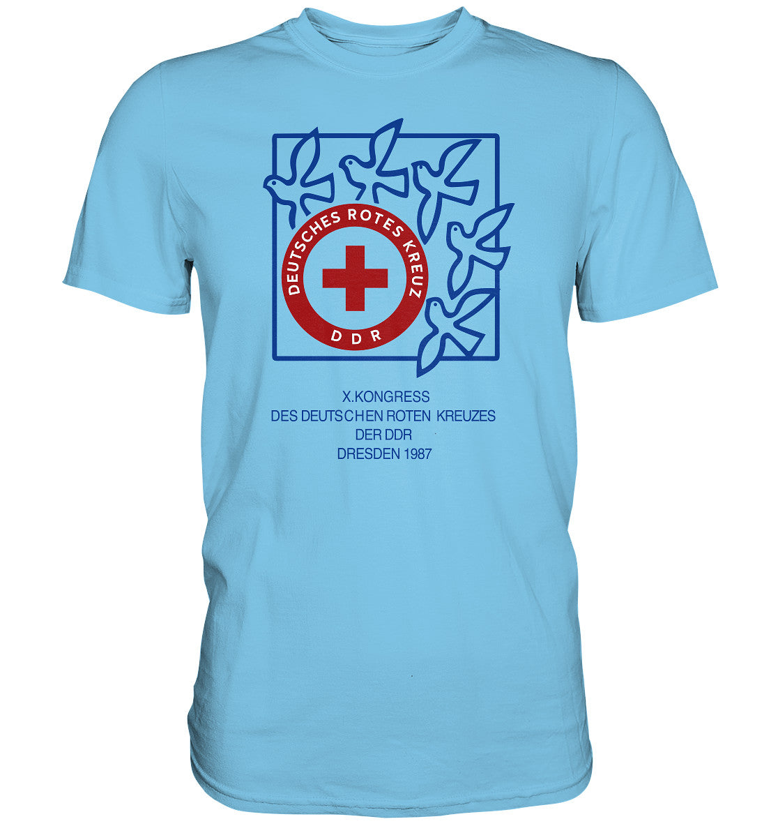 DDR Ostalgie Shirt Unisex • KONGRESS DES DRK DRESDEN 1987
