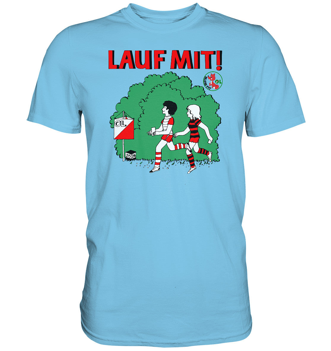 DDR Ostalgie Shirt Unisex • LAUF MIT - BLEIB FIT (DFF)