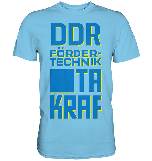 DDR Ostalgie Shirt Unisex • DDR FÖRDERTECHNIK TAKRAF