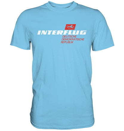 DDR Ostalgie Shirt Unisex • INTERFLUG - dunkel