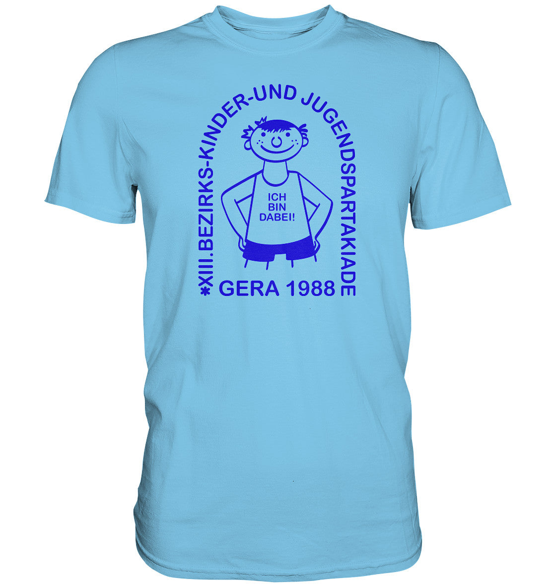 DDR Ostalgie Shirt Unisex • JUGENDSPARTAKIADE - GERA 1988