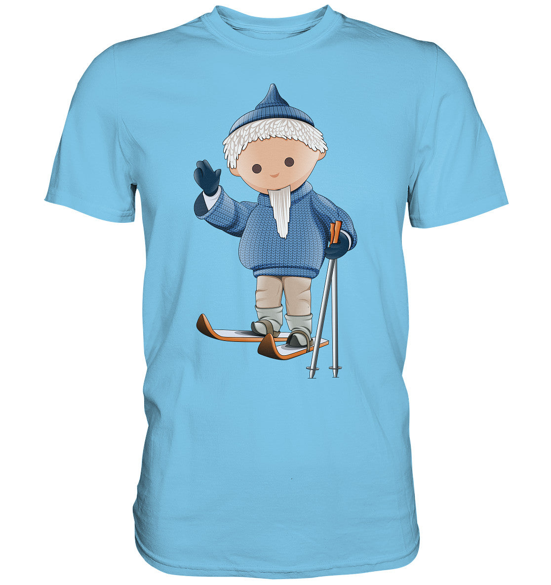 DDR Ostalgie Shirt Unisex • UNSER SANDMÄNNCHEN - AUF SKIERN (PU 422)