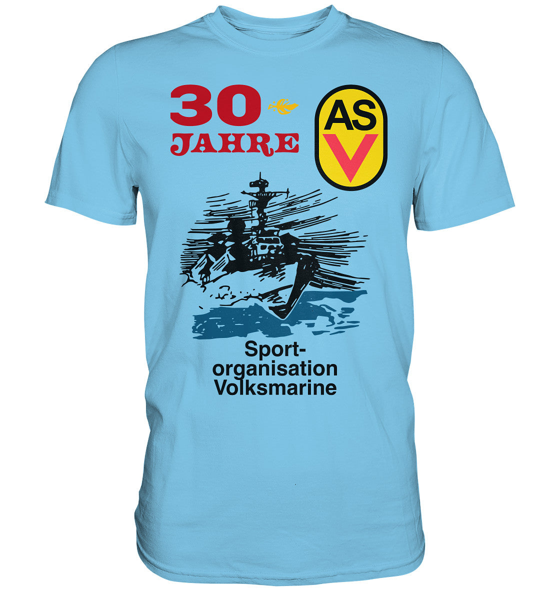 DDR Ostalgie Shirt Unisex • ASV - SPORTORGANISATION VOLKSMARINE