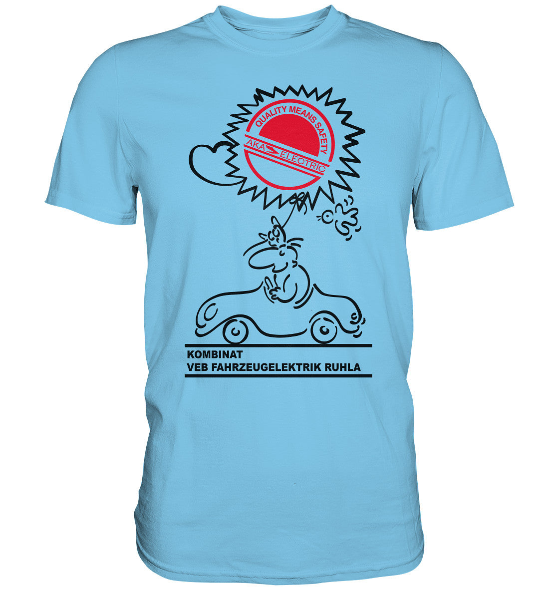 DDR Ostalgie Shirt Unisex • AKA ELEKTRIK - VEB FAHRZEUGELEKTRIK RUHLA
