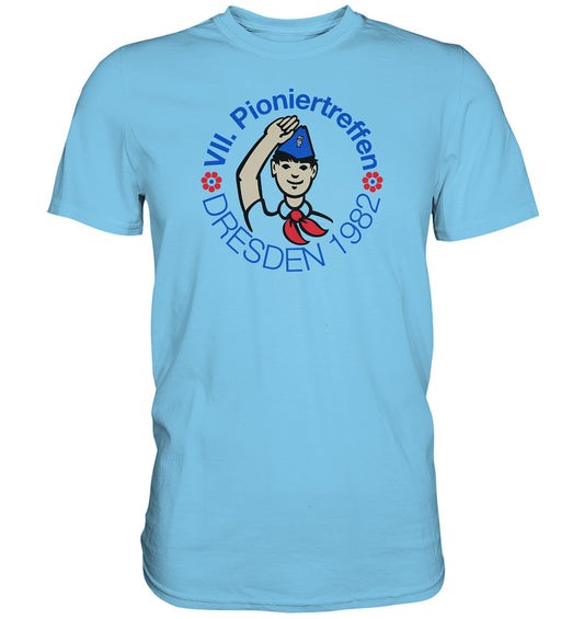 DDR Ostalgie Shirt Unisex • PIONIERTREFFEN - DRESDEN 1982