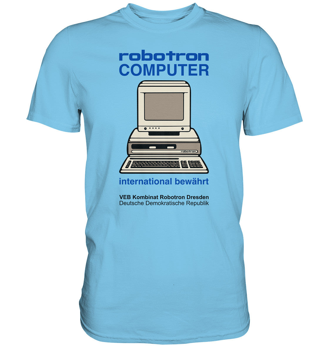 DDR Ostalgie Shirt Unisex • ROBOTRON COMPUTER DRESDEN
