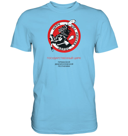 DDR Ostalgie Shirt Unisex • ZIRKUS AEROS, DDR-STAATSZIRKUS
