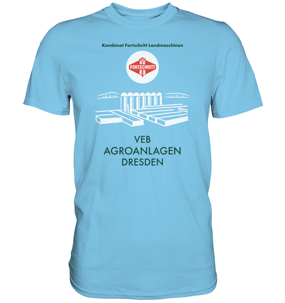 DDR Ostalgie Shirt Unisex • VEB AGROANLAGEN DRESDEN