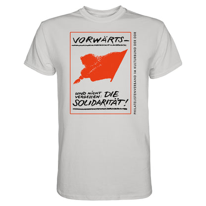 DDR Ostalgie Shirt Unisex • VORWÄRTS - UND NICHT VERGESSEN, DIE SOLIDARITÄT, KULTURBUND DER DDR