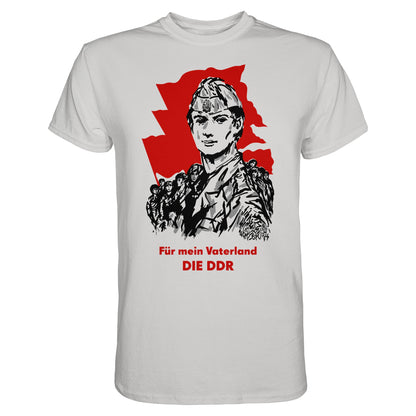 DDR Ostalgie Shirt Unisex • FÜR MEIN VATERLAND - DIE DDR (ORIGINAL GST-PLAKAT)