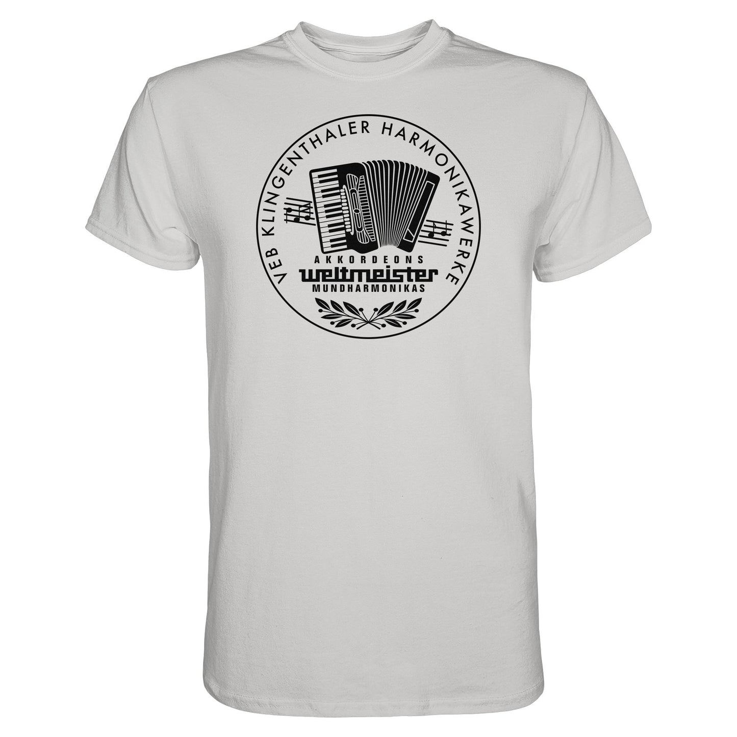 DDR Ostalgie Shirt Unisex • WELTMEISTER VEB KLINGENTHALER HARMONIKAWERKE