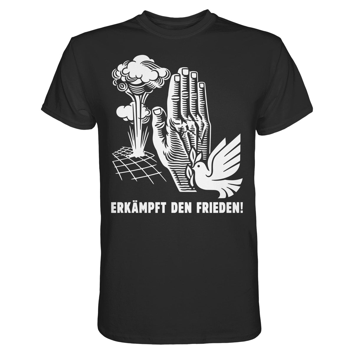 DDR Ostalgie Shirt Unisex • ERKÄMPFT DEN FRIEDEN! (ORIGINAL-PLAKAT)