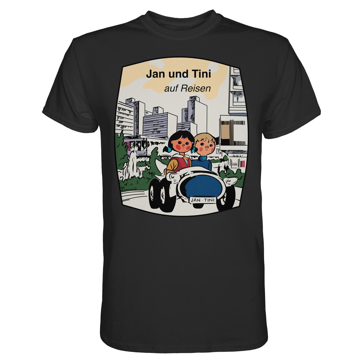 DDR Ostalgie Shirt Unisex • JAN UND TINI AUF REISEN (ORIGINAL QUARTETT)
