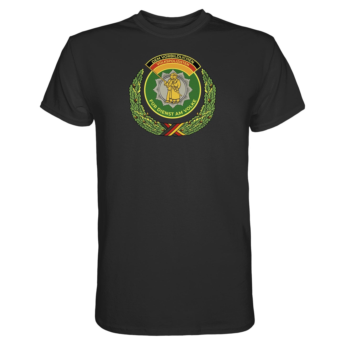 DDR Ostalgie Shirt Unisex • DEM VORBILDLICHEN VOLKSPOLIZISTEN (ABZEICHEN)