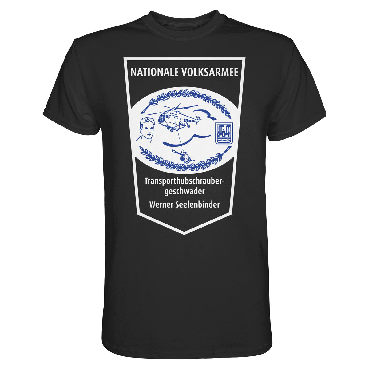 DDR Ostalgie Shirt Unisex • NVA - TRANSPORTHUBSCHRAUBERGESCHWADER WERNER SEELENBINDER