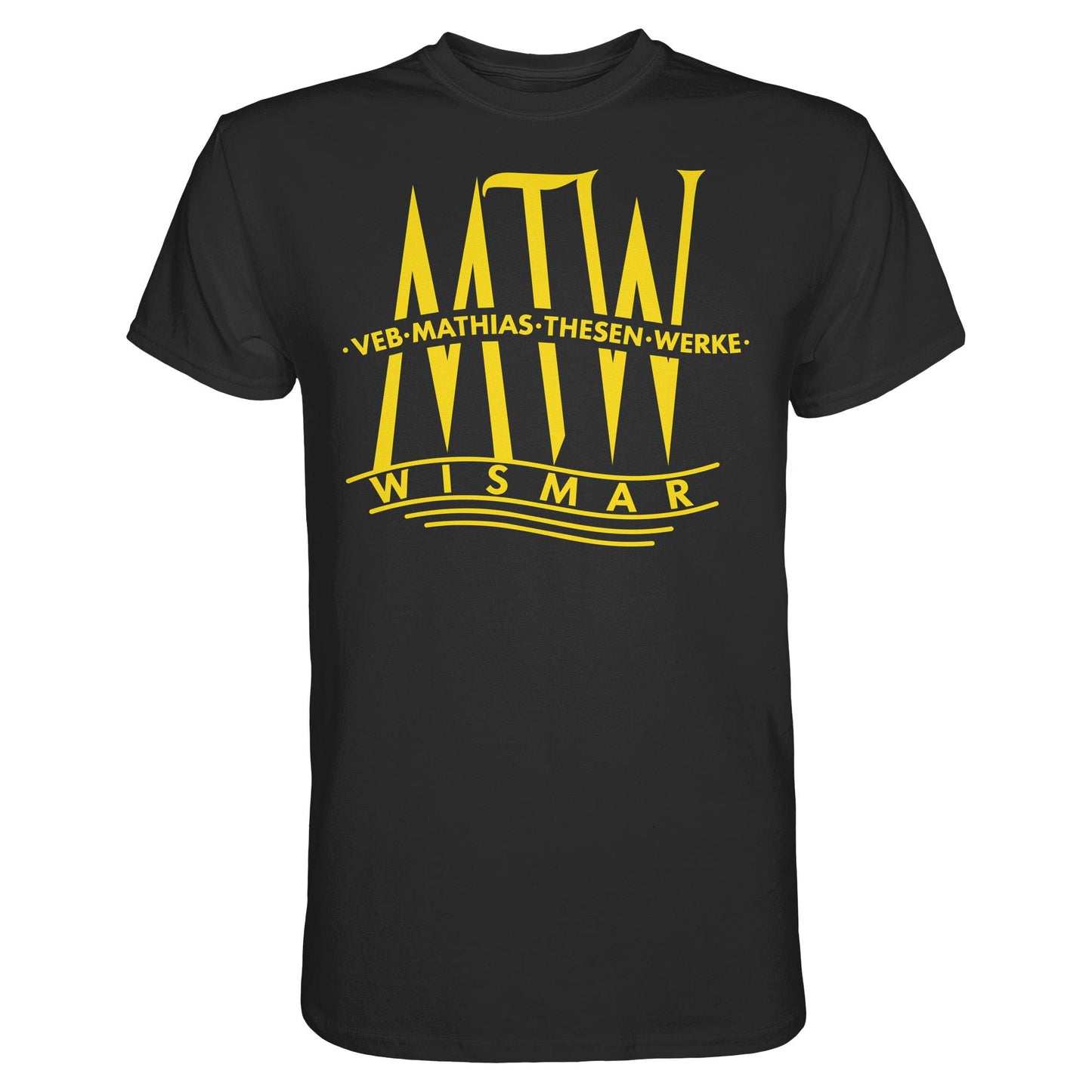 DDR Ostalgie Shirt Unisex • MATHIAS-THESEN-WERKE WISMAR (LOGO 1946)