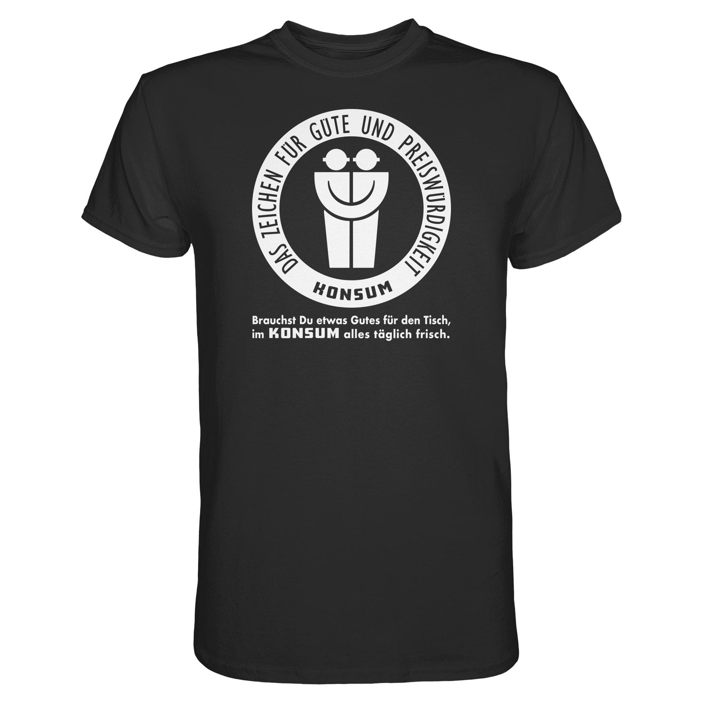 DDR Ostalgie Shirt Unisex • KONSUM - DAS ZEICHEN FÜR GÜTE UND PREISWÜRDIGKEIT