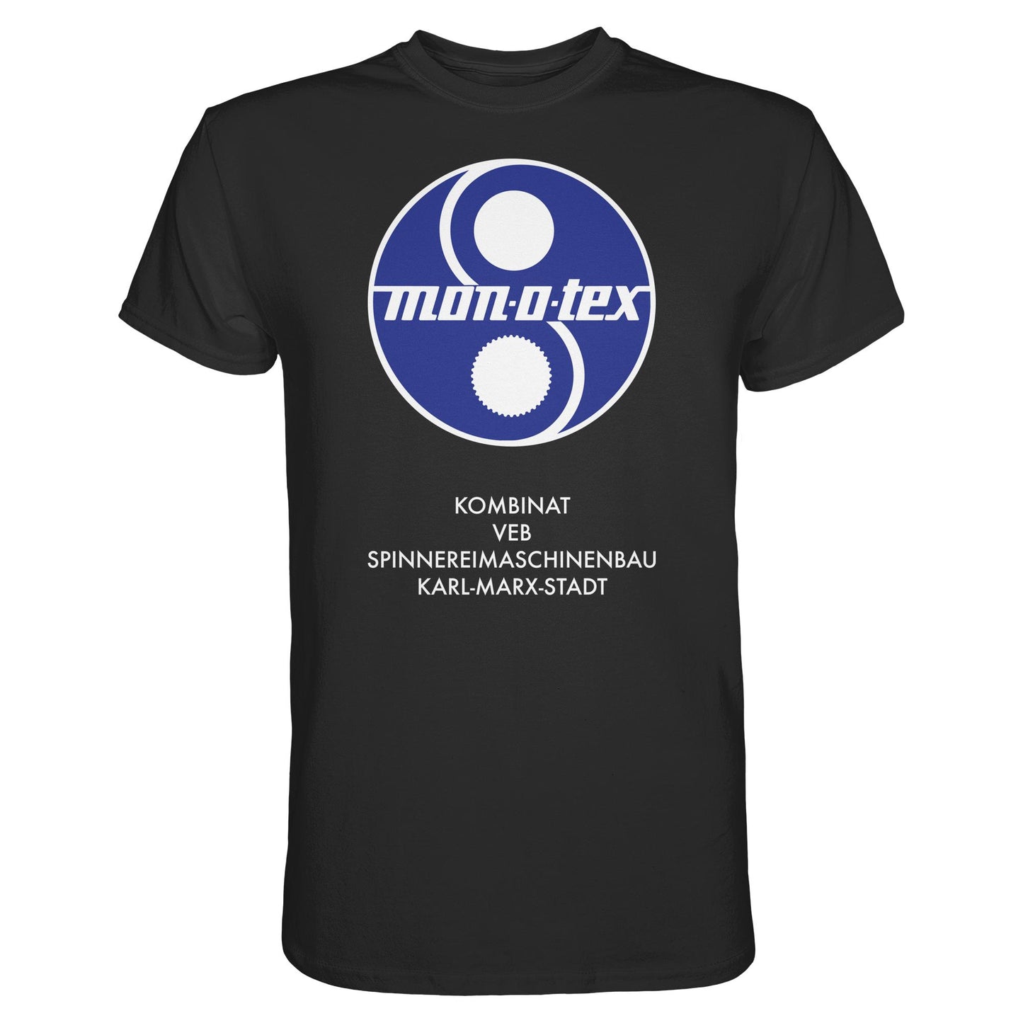 DDR Ostalgie Shirt Unisex • MONOTEX VEB KOMBINAT SPINNEREIMASCHINENBAU KARL-MARX-STADT