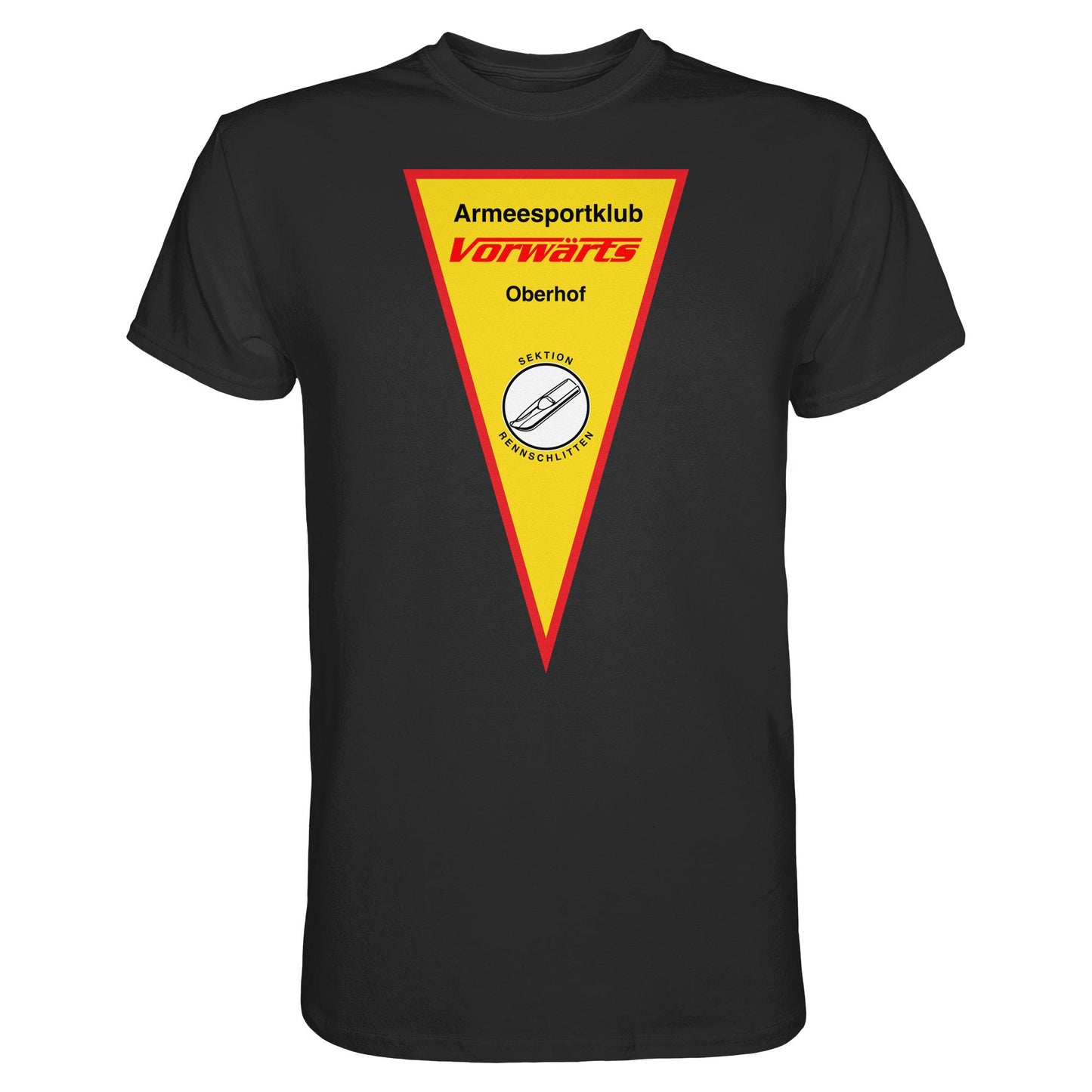 DDR Ostalgie Shirt Unisex • ARMEESPORTKLUB VORWÄRTS OBERHOF - RENNSCHLITTEN