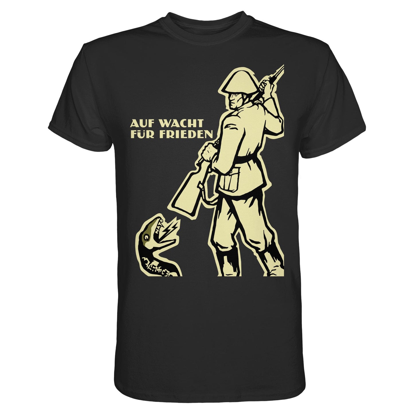 DDR Ostalgie Shirt Unisex • NVA - AUF WACHT FÜR FRIEDEN, ANTI-NATO (ORIGINAL PLAKAT)