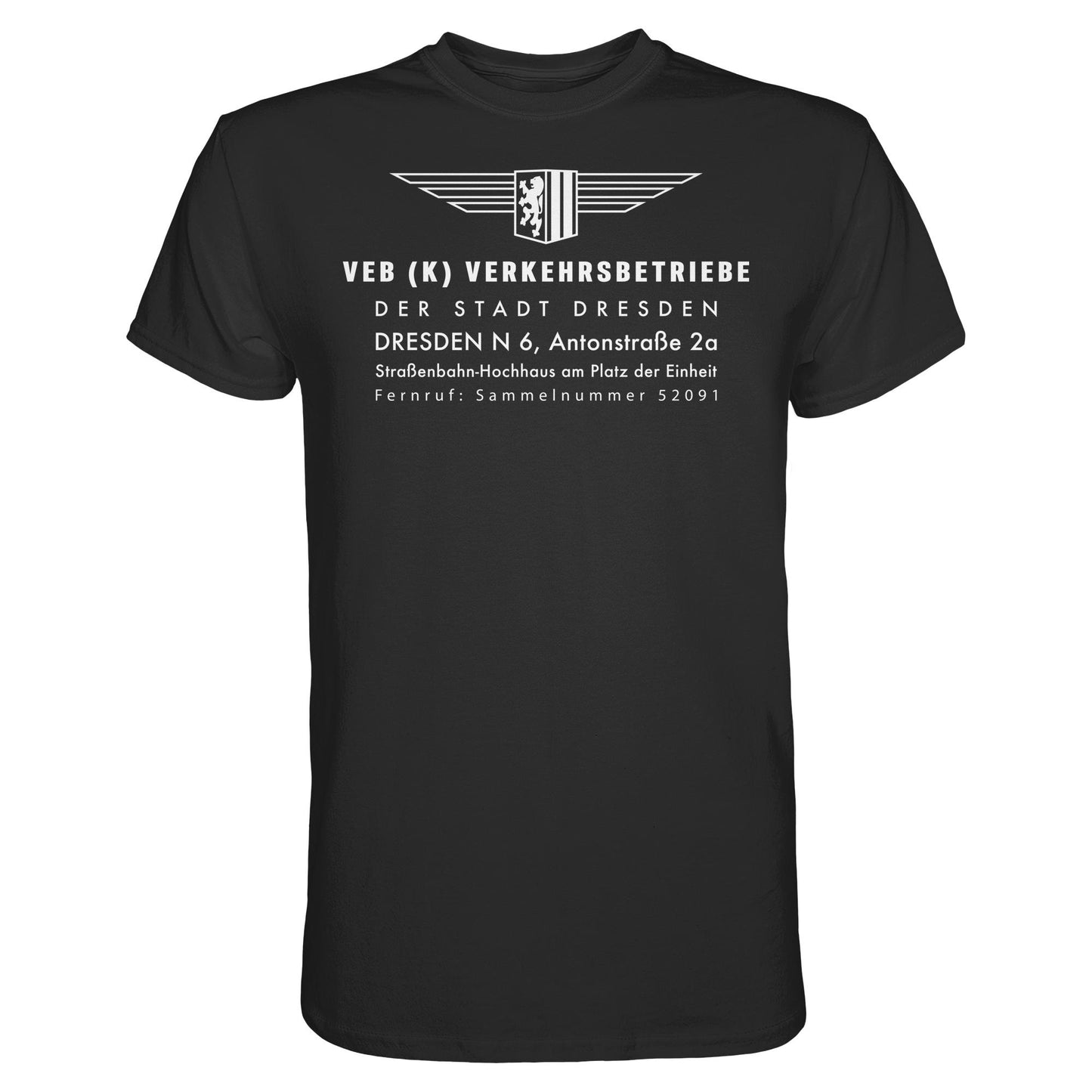 DDR Ostalgie Shirt Unisex • VEB VERKEHRSBETRIEBE DRESDEN
