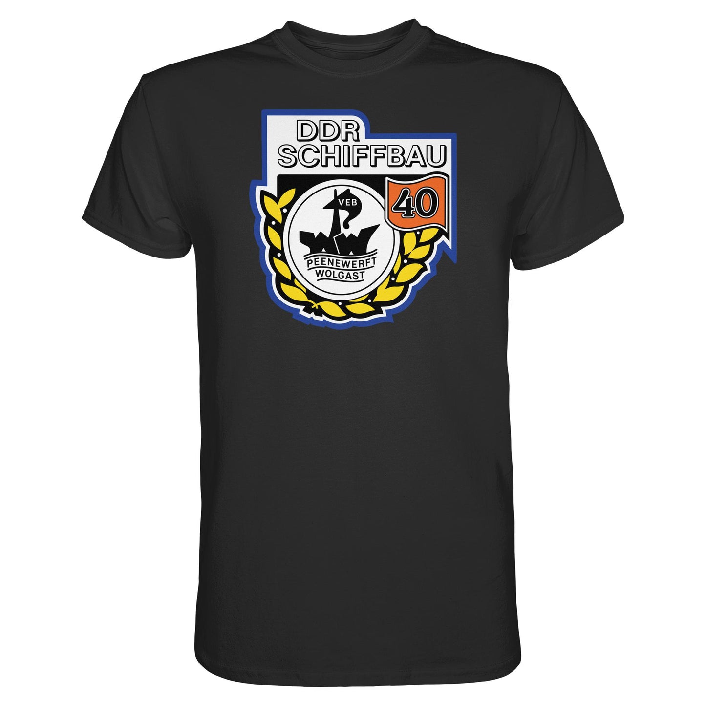 DDR Ostalgie Shirt Unisex • VEB PEENEWERFT WOLGAST, DDR SCHIFFBAU