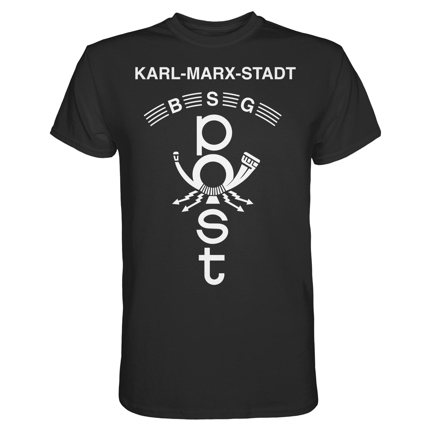 DDR Ostalgie Shirt Unisex • BSG POST KARL-MARX-STADT (ORIGINAL WIMPEL)