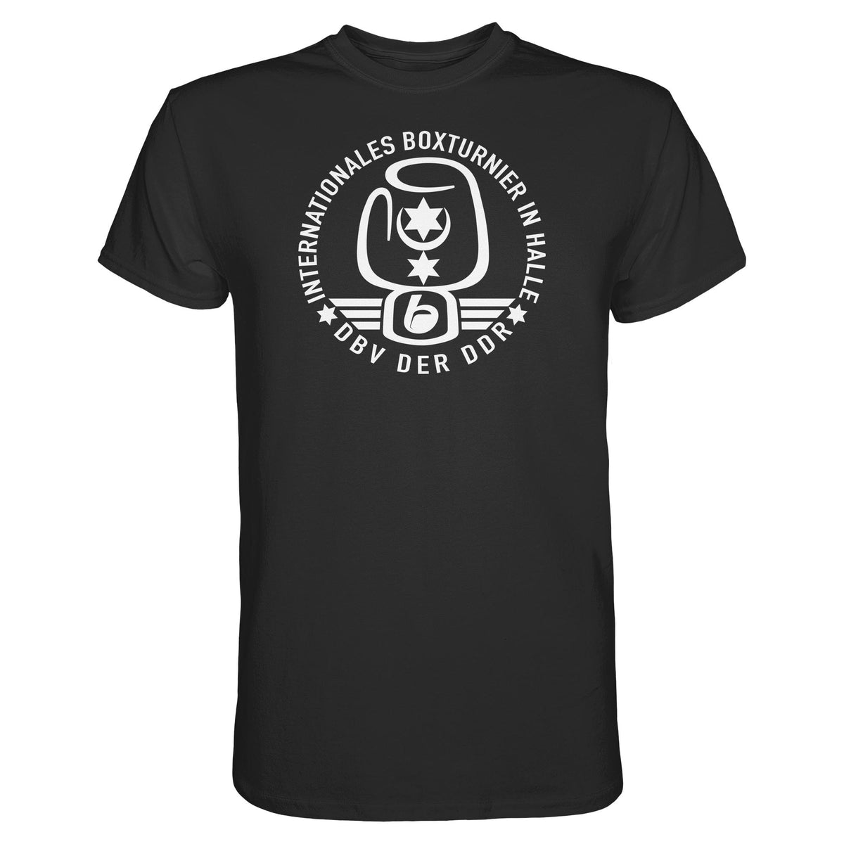 DDR Ostalgie Shirt Unisex • INTERNATIONALES BOXTURNIER HALLE - DBV DER DDR