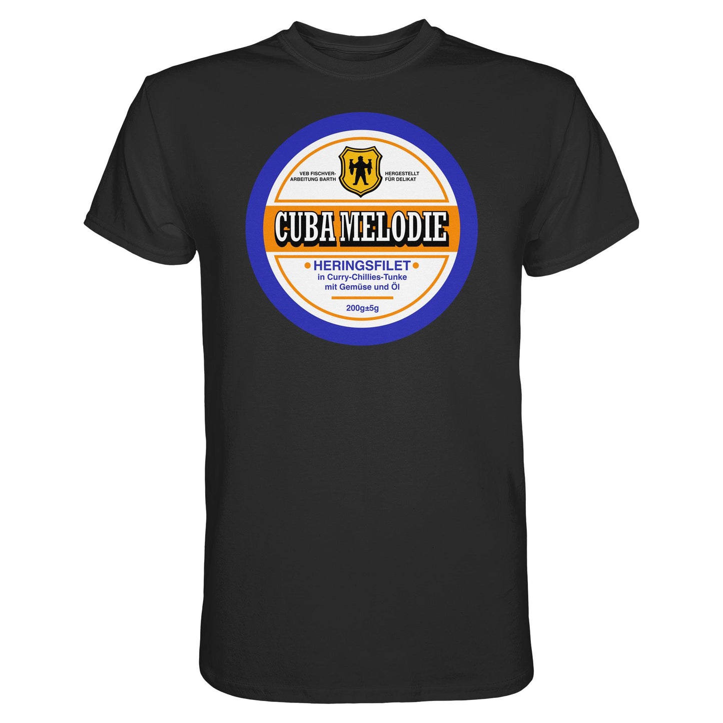 DDR Ostalgie Shirt Unisex • CUBA MELODIE HERINGSFILET - VEB FISCHVERARBEITUNG BARTH