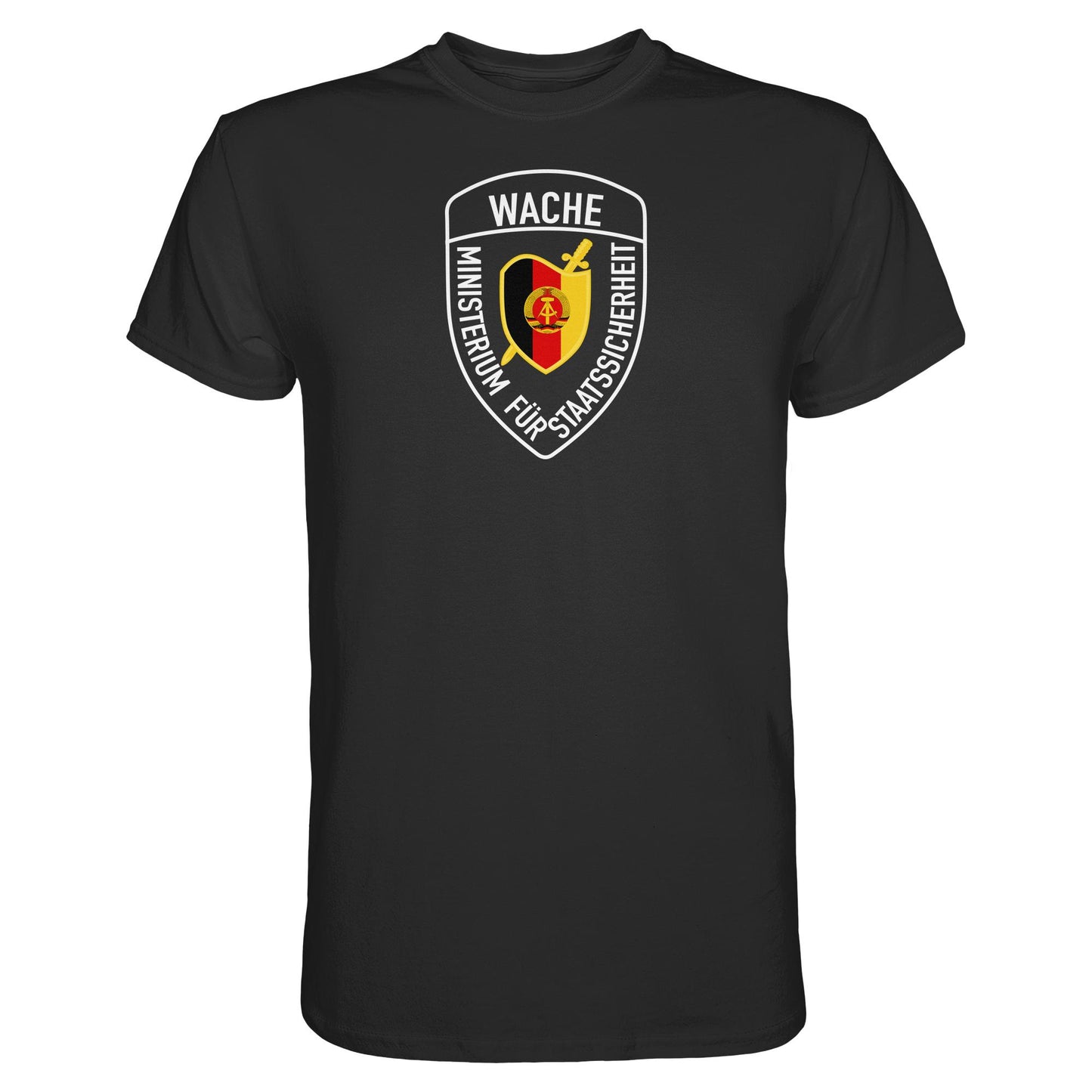 DDR Ostalgie Shirt Unisex • MINISTERIUM FÜR STAATSSICHERHEIT - WACHE (ORIGINAL SCHILD)