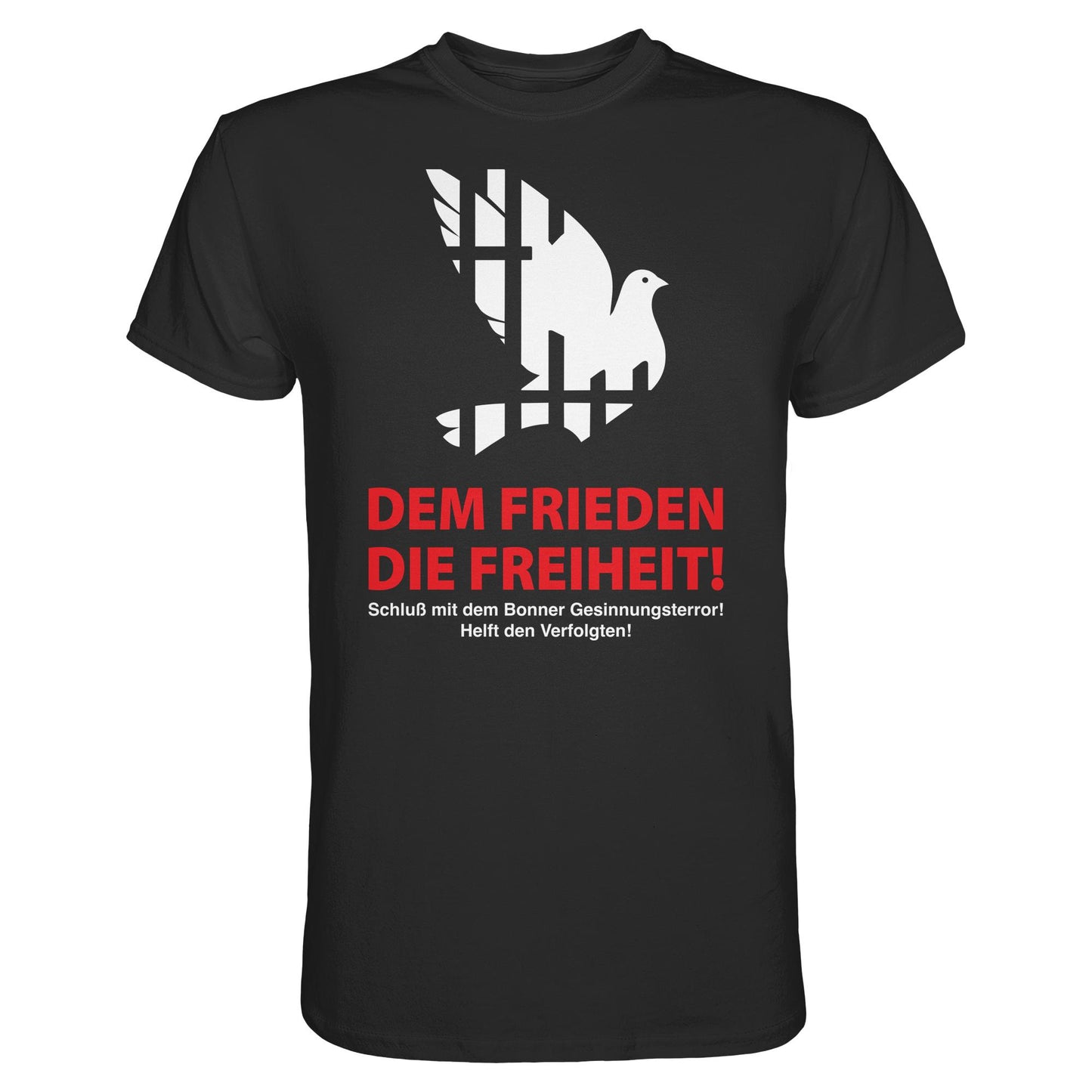 DDR Ostalgie Shirt Unisex • DEM FRIEDEN DIE FREIHEIT! (ORIGINAL-PLAKAT)