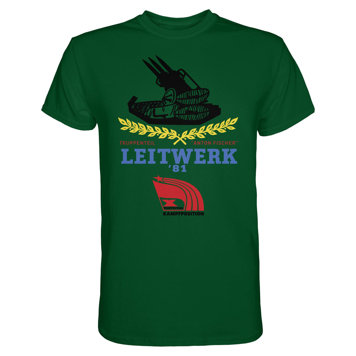 DDR Ostalgie Shirt Unisex • LEITWERK 81, TRUPPENTEIL ANTON FISCHER