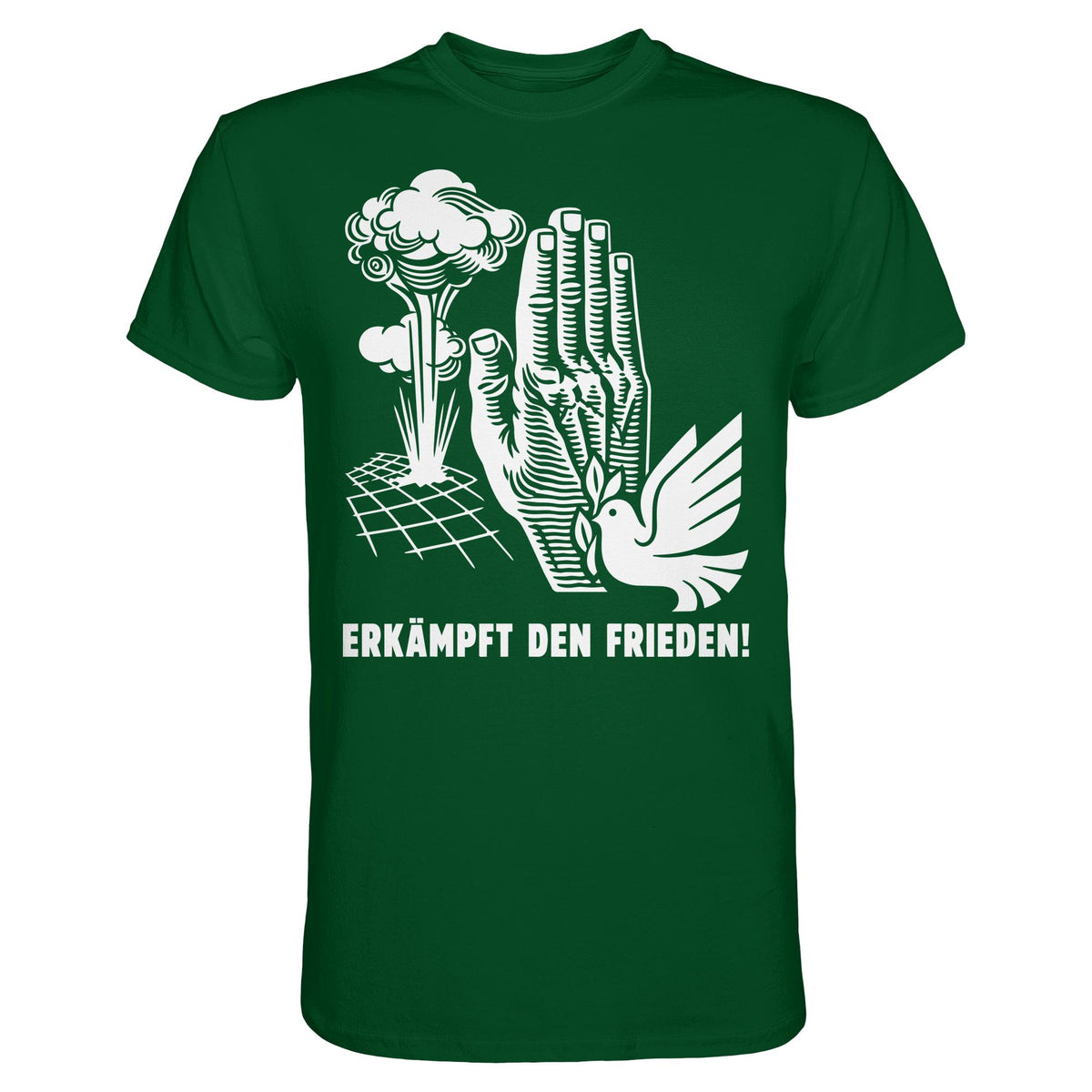 DDR Ostalgie Shirt Unisex • ERKÄMPFT DEN FRIEDEN! (ORIGINAL-PLAKAT)