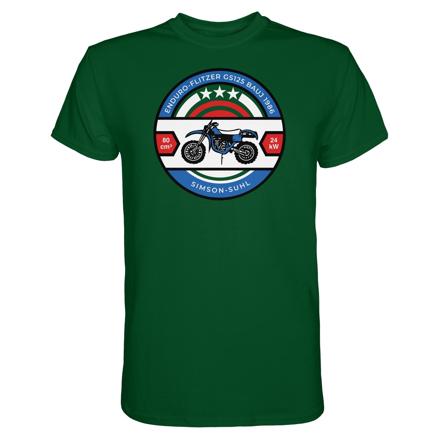 DDR Ostalgie Shirt Unisex • SIMSON ENDURO GS125 - ORIGINAL BIERDECKEL
