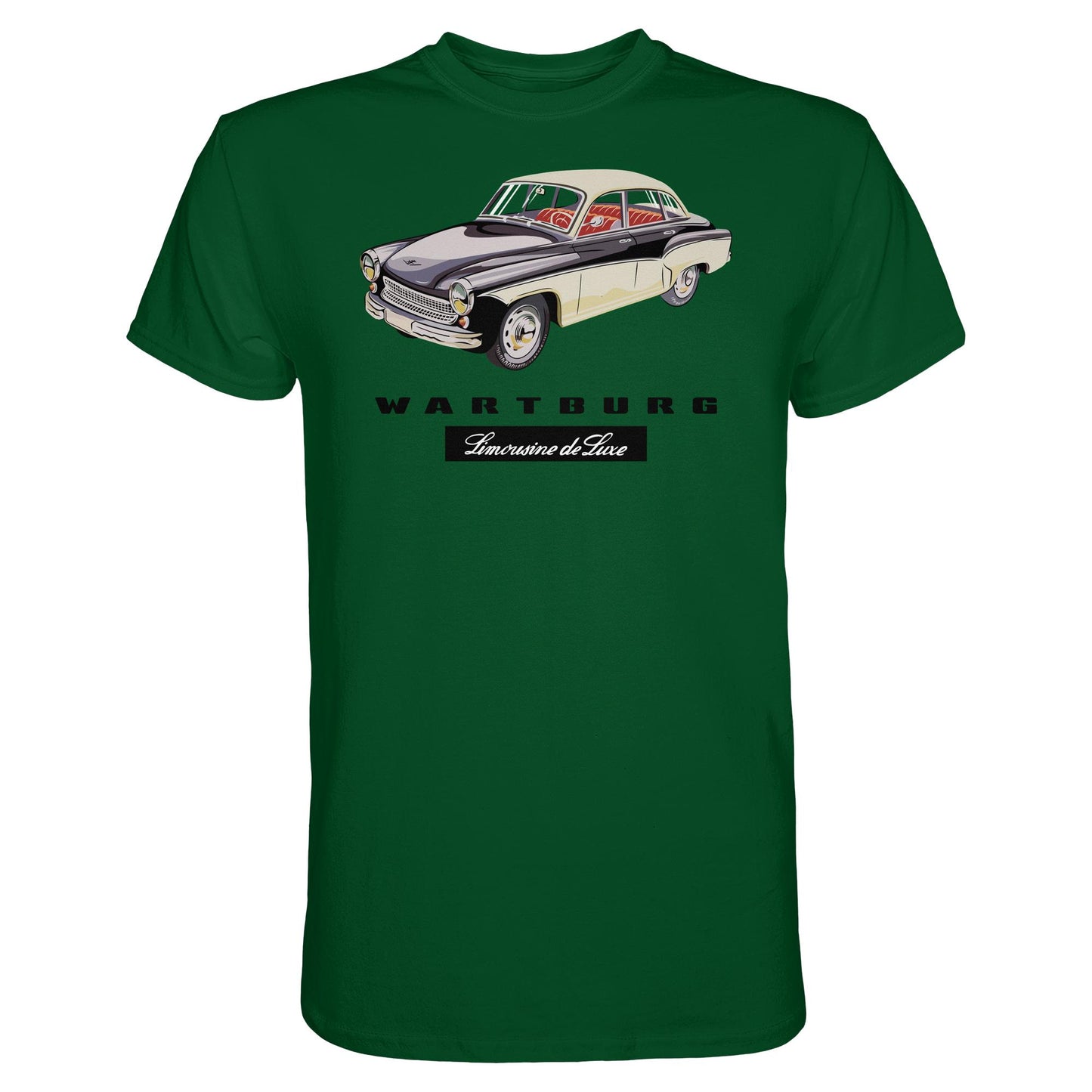DDR Ostalgie Shirt Unisex • WARTBURG - LIMOUSINE DE LUXE (ORIGINAL WERBUNG)