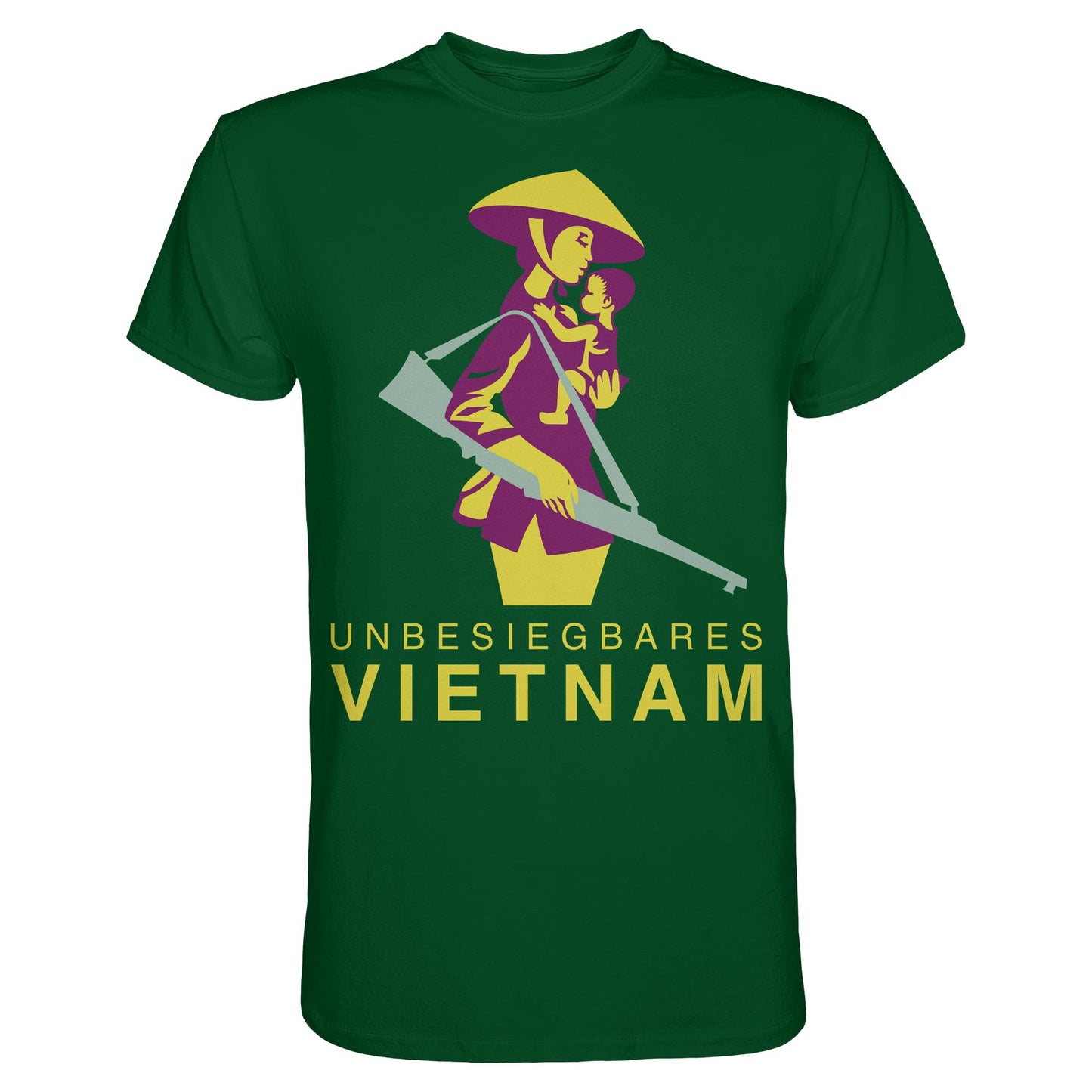 DDR Ostalgie Shirt Unisex • UNBESIEGBARES VIETNAM (DDR-BRIEFMARKE)