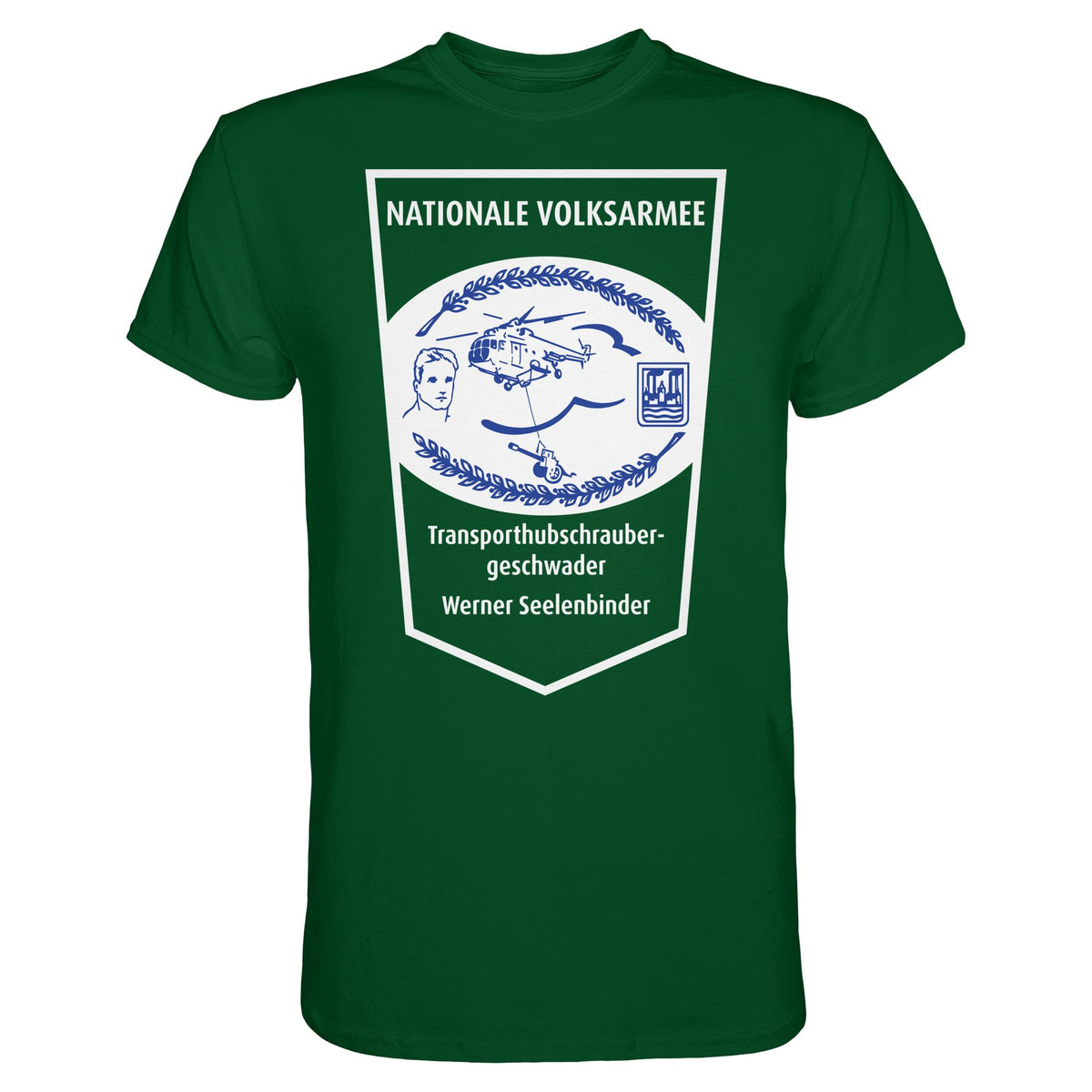 DDR Ostalgie Shirt Unisex • NVA - TRANSPORTHUBSCHRAUBERGESCHWADER WERNER SEELENBINDER