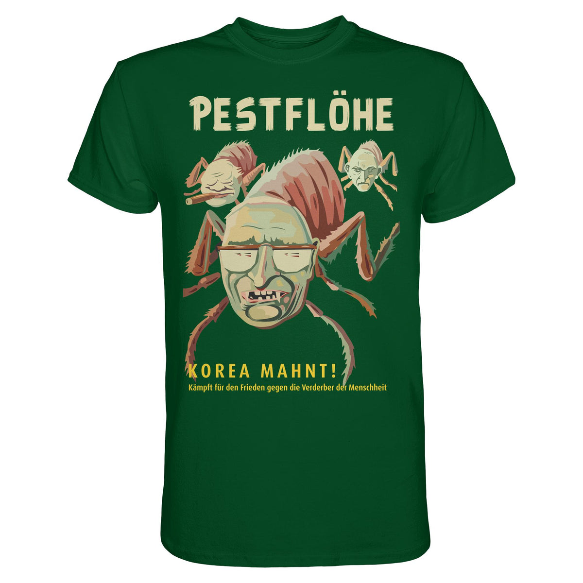 DDR Ostalgie Shirt Unisex • NATO-PESTFLÖHE - KOREA WARNT