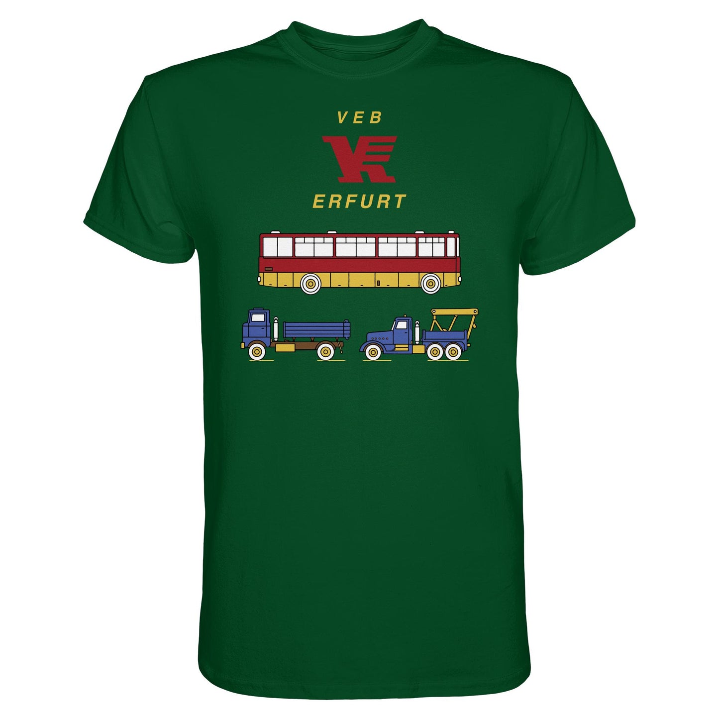 DDR Ostalgie Shirt Unisex • VEB VERKEHRSKOMBINAT ERFURT