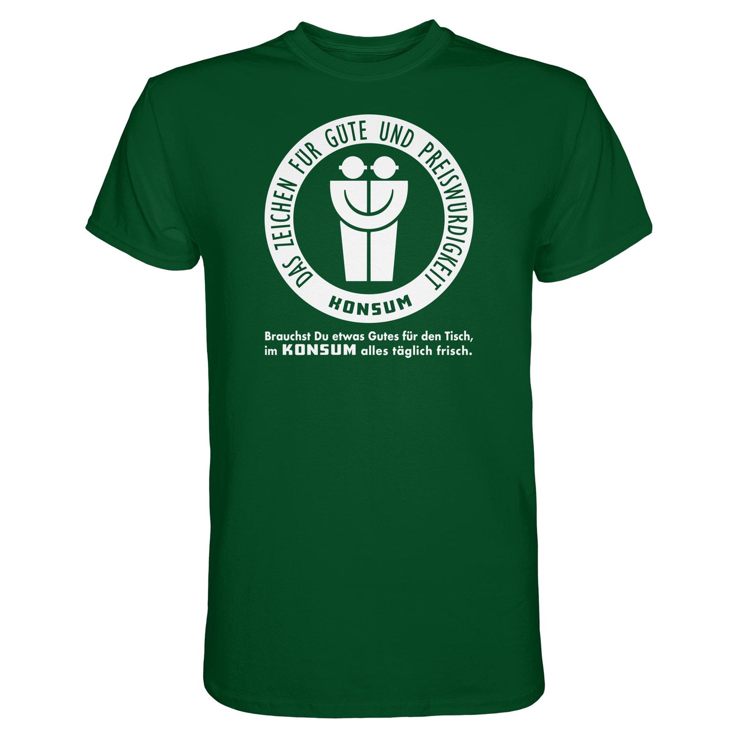 DDR Ostalgie Shirt Unisex • KONSUM - DAS ZEICHEN FÜR GÜTE UND PREISWÜRDIGKEIT