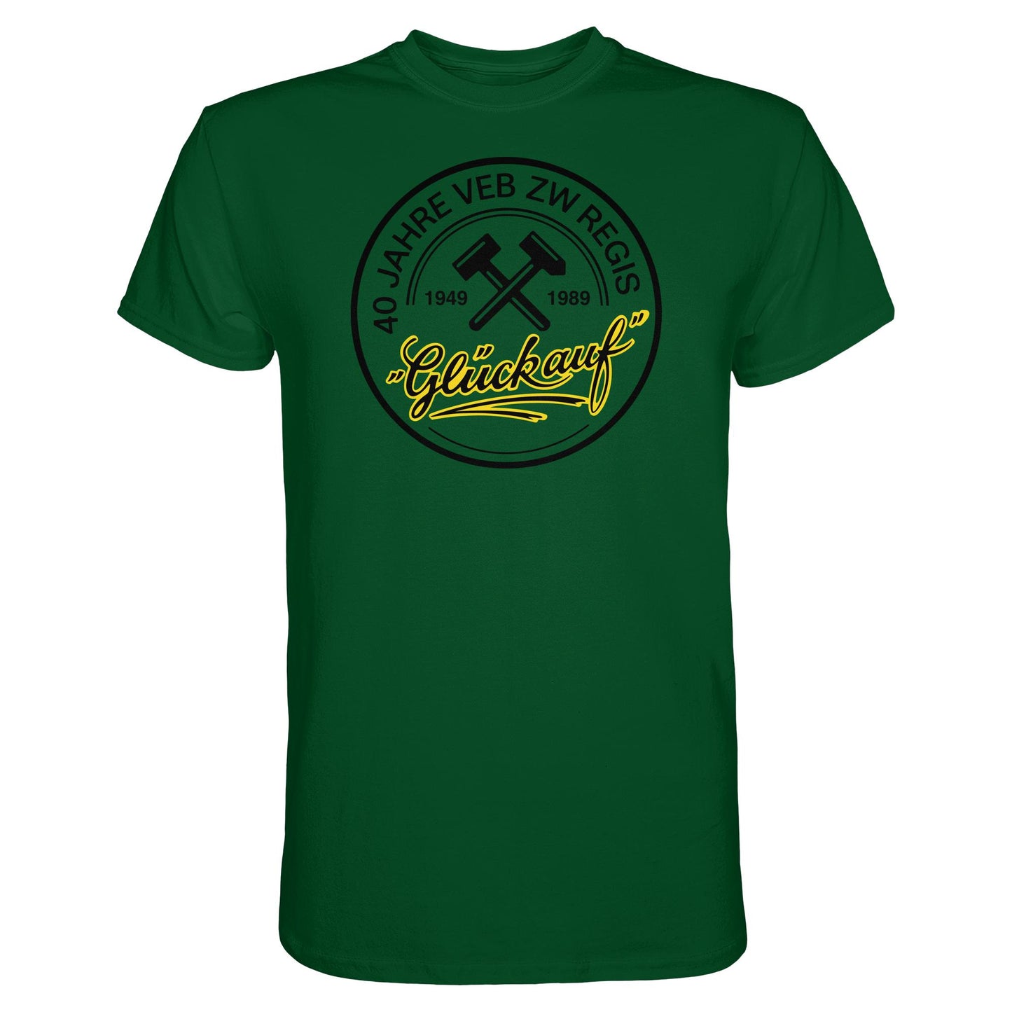 DDR Ostalgie Shirt Unisex • 40 JAHRE VEB ZW REGIS - GLÜCK AUF
